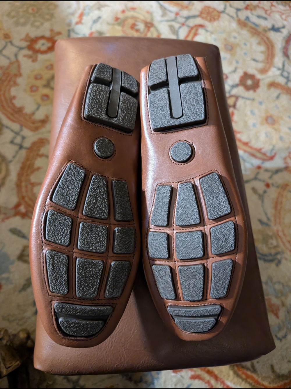 J Crew Factory Mens Brown Leather Driving Shoes 8 - Picture 4 of 6